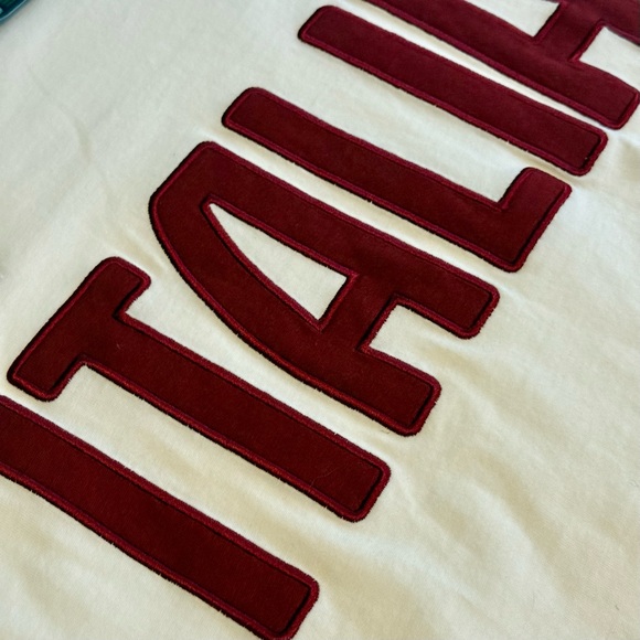 Puma Italia Graphic Tee โ White/Pomegranate โ Size S โ NWT - Picture 5 of 9